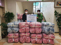 (사)함께하는 한숲, 성남시 상대원2동제1복지회관 등 4곳에 겨울이불 100채 전달