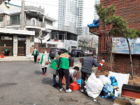 인천시 용현5동 행정복지센터, 새봄맞이 청결활동 실시