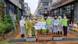 인천 청라3동, 무단투기 많은 12곳에 화단 조성