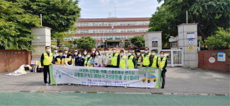 인천교통안전협 나눔봉사단, 구월서초서 스쿨존 홍보