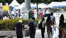 임시선별검사소 찾은 성남시민들