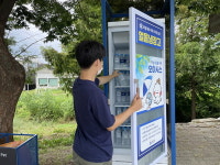 하남시,  한강 산책로 야외 무더위쉼터 설치한 얼음냉장고 시민들 큰 호응