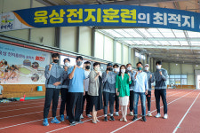 과천시의회 의장단, 과천육상부 전지훈련장 경북 예천 방문 격려