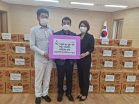 하남시 소재 ㈜SH한성소방, 덕풍3동 행정복지센터에 라면 100박스 기탁