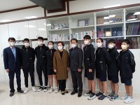 이범주 가평군 설악면장, 제102회 전국체전 철인3종경기 설악고 선수단 격려