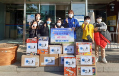 해동검도가평본관, 가평읍 행전센터에 라면 모아 기탁