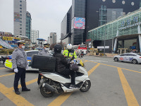 안양만안서, 안양역 일대서 이륜차 법규 위반행위 특별단속