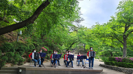과천 중앙동 문화센터 아코디언 동아리  관악산서 토요 연주회 열어