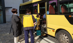 광명교육지원청, 도덕초교 임시분산배치교 통학환경 현장 점검