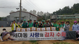 오산 세마동 새마을지도자협·새마을부녀회 어려운 이웃에 감자 나눔