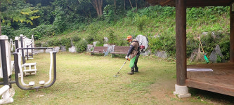 가평군 청평면, 약수터·체육시설 제초·쓰레기 수거 실시