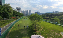 탄천 둔치 큰비 오면 잠기는데 파크골프장 증설 적절성 논란