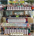 오산대·민평통·세마동 8개 단체연합, 사회적 약자에 김장 나눔 팔걷어