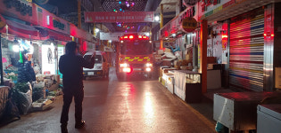 안양소방서, 연말연시 호계시장 등 4곳서 소방차 출동로 길 터주기 캠페인