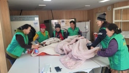 인천시 옹진군 덕적면 봉사자들 취약계층 위한 희망나눔 빨래방 운영