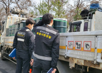 구리소방서, 왕숙천변도로 등 2곳서 위험물 운송·운반 차량 가두검사