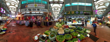 추석 대목인데 한산한 시장