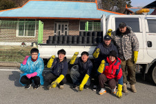 가평군 4-H회 연합회, 조종면 홀몸노인에 연탄 500장 전달