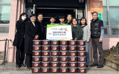 안성 광선초, 죽산면사무소에 김장김치 50통 기탁