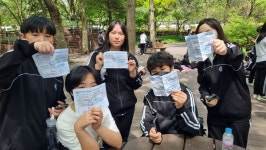 오산 매홀중, 1학년 생태환경 교과융합 프로젝트 진행