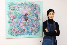 겹겹이 쌓인 色, 꽃이 되었네