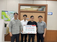 인천 연수구 킹이찬무탁구클럽·진미엔, 옥련2동에 사랑의 후원금 기탁