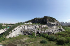 안전은 눈감은 송도 석산 미디어파사드