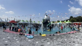 여주 남한강 둔치 물놀이장 인기… 20일 만에 1만4000여 명 찾아