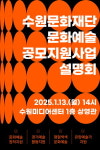 수원문화재단 22일부터 2025년도 문화예술 지원사업 공모 접수