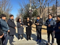 하남시의회 정병용 부의장, 미사강변중학교 앞 보행 환경 개선 현장 방문