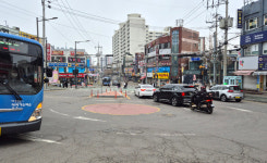설계 오류 회전교차로 탓에 사고