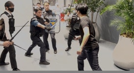 부천원미경찰서 백화점과 미성년자 흉기 난동 합동훈련
