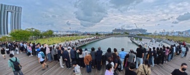 부산 사로잡은 상어 '부캉이'