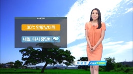 전국 30도 안팎 낮더위, 강원 영서 북부 소나기