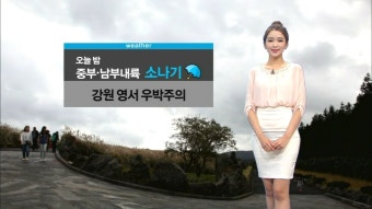 전국 곳곳 소나기…미세먼지 '보통'