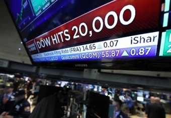 다우지수, 사상 첫 2만 돌파…S&P·나스닥도 최고