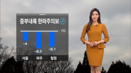 중부 내륙 한파주의보…찬바람 체감온도↓