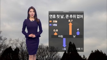 연휴 첫날, 큰 추위 없어…서울 낮 영상 3도