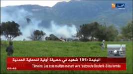 알제리에서 군용기 추락…257명 사망