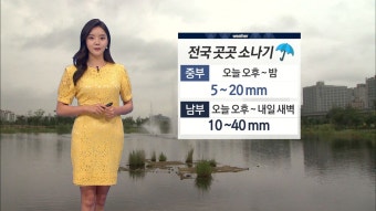 전국 곳곳 소나기…내일까지 더위 주춤