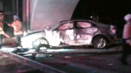 버스정류장에 음주운전 차량 돌진…1명 숨져