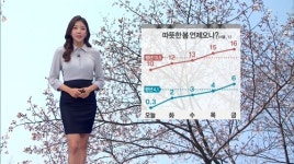 4월의 첫날 꽃샘추위…이번 주중 벚꽃 공식 개화