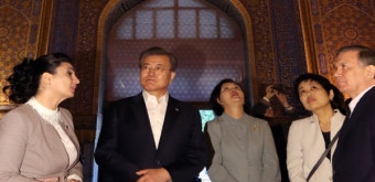문 대통령, 사마르칸트 시찰…'역사적 인연' 강조