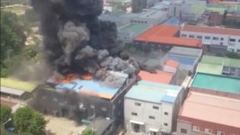 의정부 용현산단 화재 8시간 만에 진화…인명 피해 없어