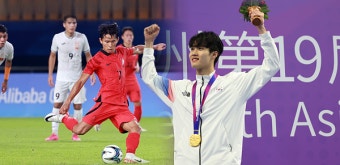 황선홍호 8강 진출…황선우 신기록 2관왕