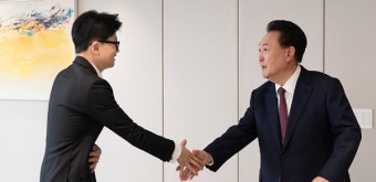 윤 대통령, 한동훈과 오찬…