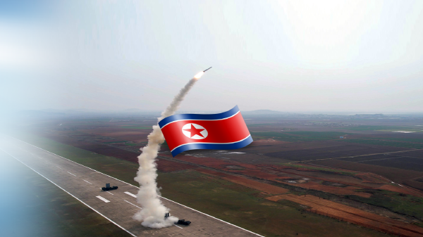 김정은 전쟁억제수단 완비…북한, 전략순항미사일 시험 발사