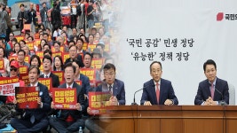 야, 대규모 장외집회…여, 이탈표 단속 비상