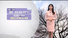 밤사이 기온 뚝 떨어져…충남·호남 대설 예보