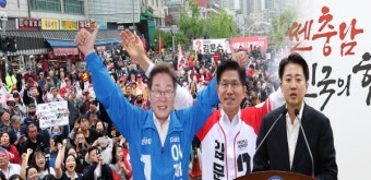 이재명 전북행…김문수 수도권·이준석 충청 방문